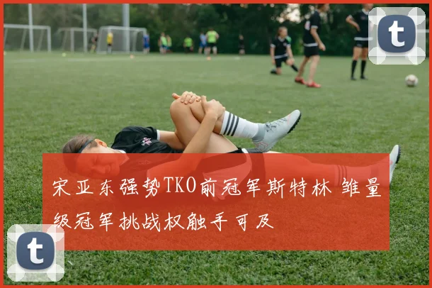 宋亚东强势TKO前冠军斯特林 雏量级冠军挑战权触手可及